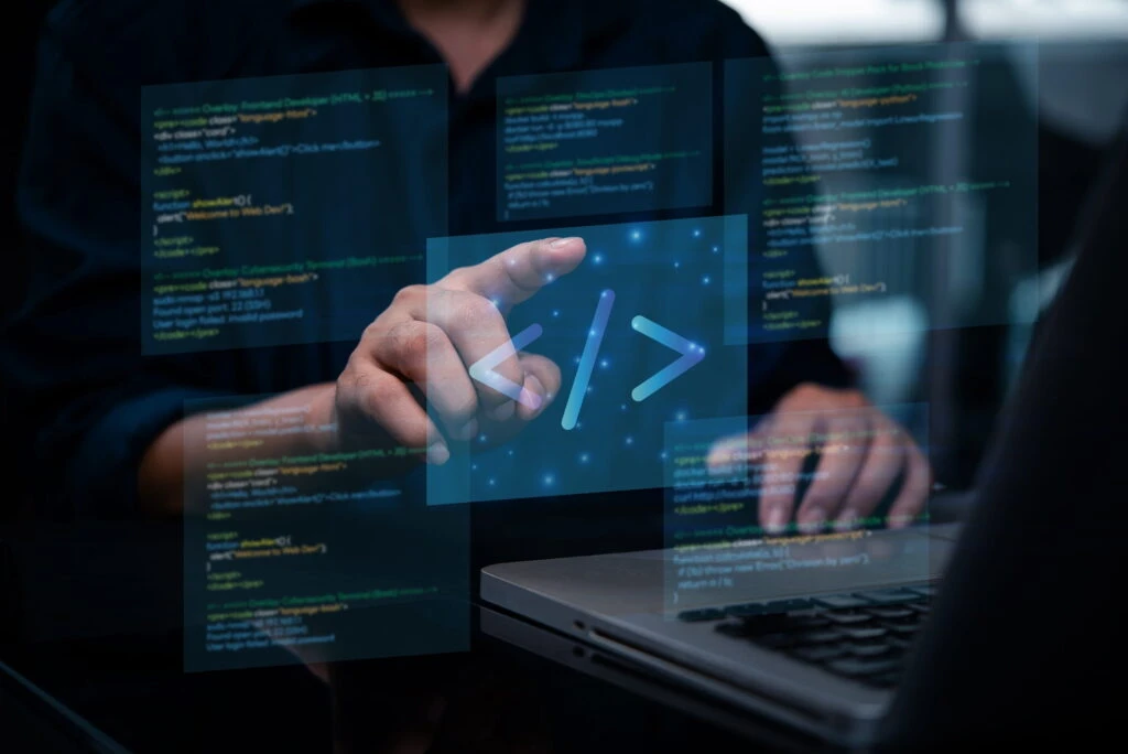 Developer working on Technical SEO.