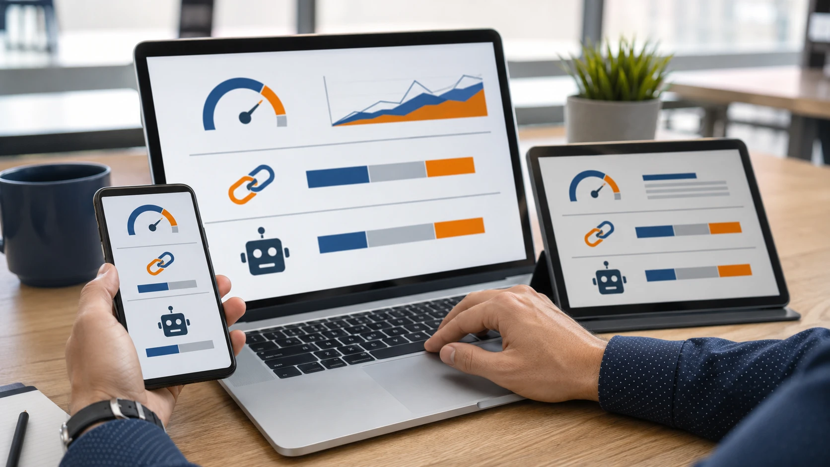 Website audit tested across laptop, tablet, and phone